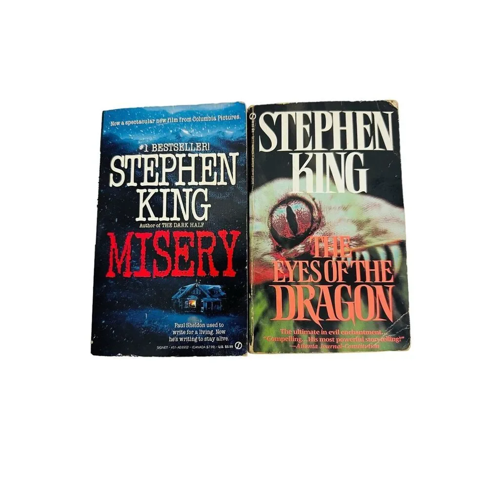 STEPHEN KING Misery & The Eyes Of The‎ Dragon  Paperback Book
